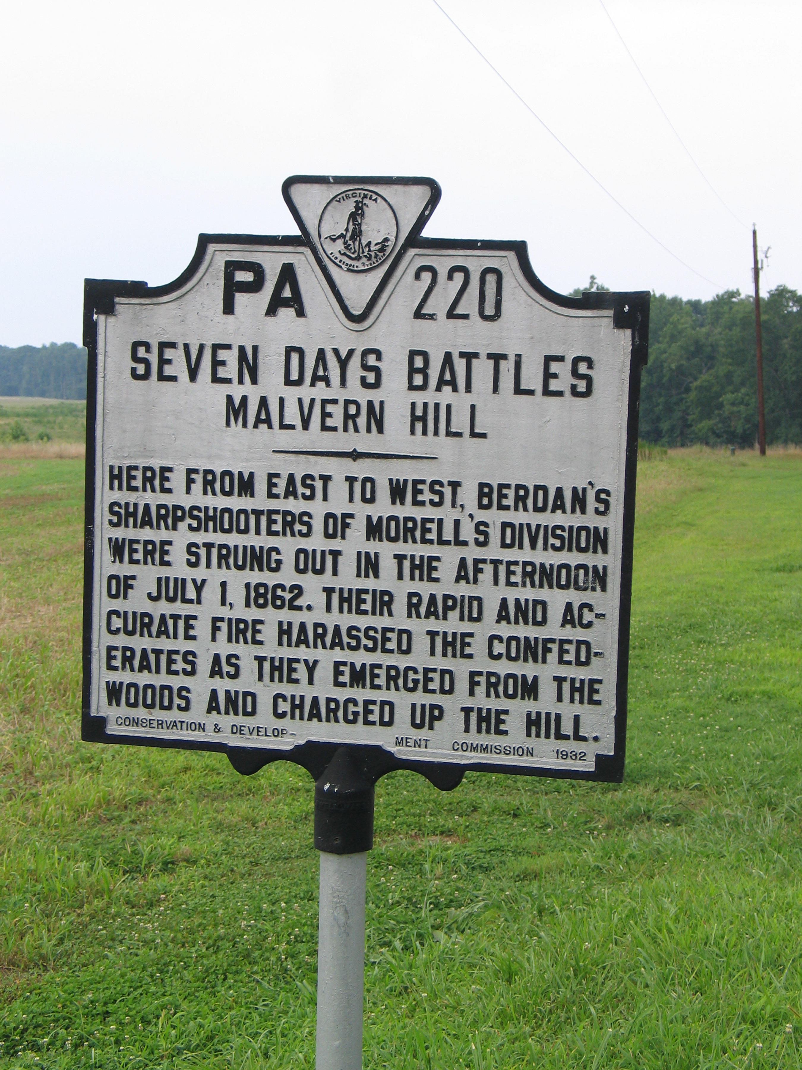 VA-PA220 Seven Days Battles Malvern Hill